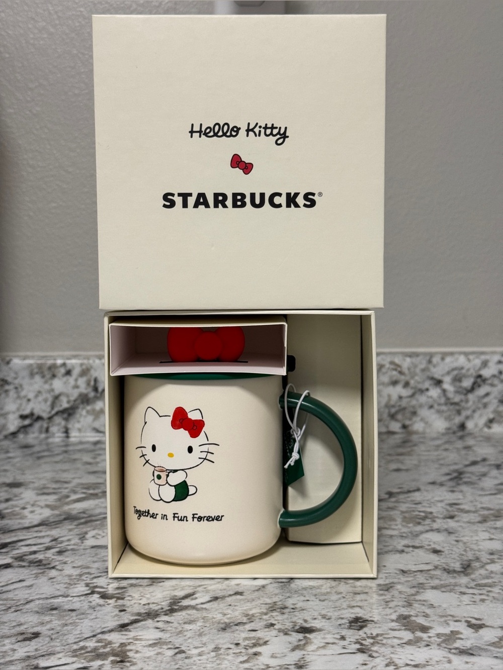 Hello Kitty Starbucks Coffee Mug Together in Fun Forever 16oz